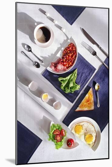 Suprematic Meal: English Breakfast-Dina Belenko-Mounted Giclee Print