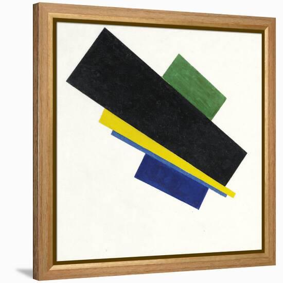 Suprematism, 18Th Construction. Peinture De Kasimir Severinovich Malevitch (Malevich, Malevic) (187-Kazimir Severinovich Malevich-Framed Premier Image Canvas