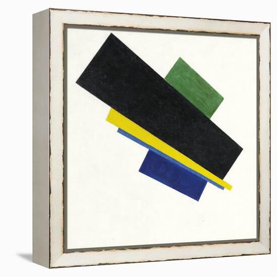 Suprematism, 18Th Construction. Peinture De Kasimir Severinovich Malevitch (Malevich, Malevic) (187-Kazimir Severinovich Malevich-Framed Premier Image Canvas