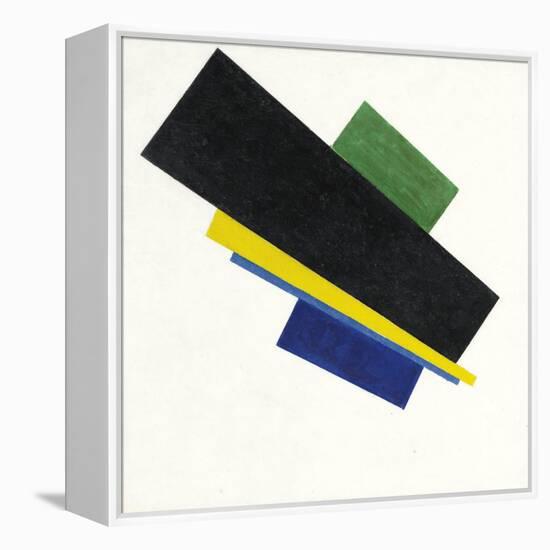 Suprematism, 18Th Construction. Peinture De Kasimir Severinovich Malevitch (Malevich, Malevic) (187-Kazimir Severinovich Malevich-Framed Premier Image Canvas