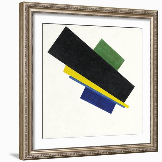 Suprematism, 18Th Construction. Peinture De Kasimir Severinovich Malevitch (Malevich, Malevic) (187-Kazimir Severinovich Malevich-Framed Giclee Print