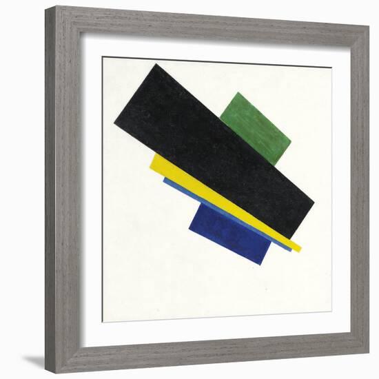 Suprematism, 18Th Construction. Peinture De Kasimir Severinovich Malevitch (Malevich, Malevic) (187-Kazimir Severinovich Malevich-Framed Giclee Print