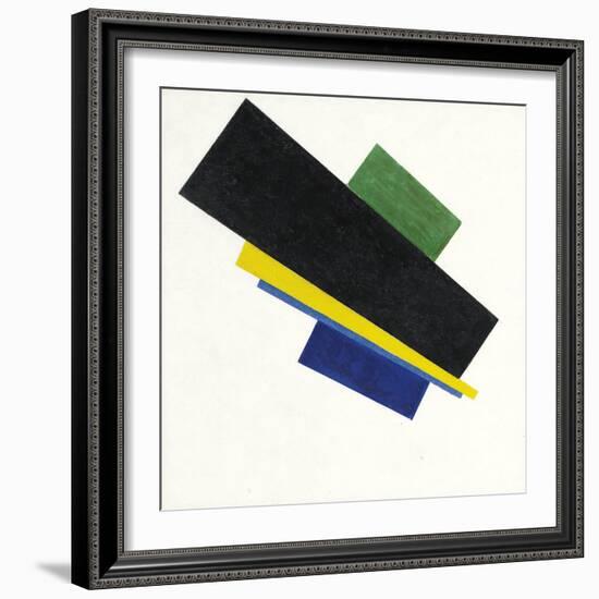 Suprematism, 18Th Construction. Peinture De Kasimir Severinovich Malevitch (Malevich, Malevic) (187-Kazimir Severinovich Malevich-Framed Giclee Print