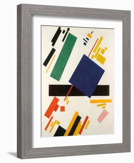 Suprematist Composition, 1916 (Oil on Canvas)-Kazimir Severinovich Malevich-Framed Giclee Print