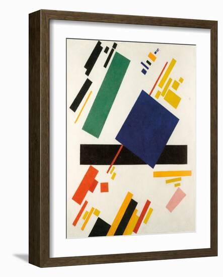 Suprematist Composition, 1916 (Oil on Canvas)-Kazimir Severinovich Malevich-Framed Giclee Print