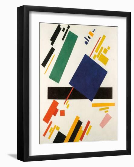 Suprematist Composition, 1916 (Oil on Canvas)-Kazimir Severinovich Malevich-Framed Giclee Print