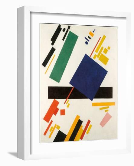 Suprematist Composition, 1916 (Oil on Canvas)-Kazimir Severinovich Malevich-Framed Giclee Print