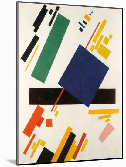 Suprematist Composition, 1916 (Oil on Canvas)-Kazimir Severinovich Malevich-Mounted Giclee Print