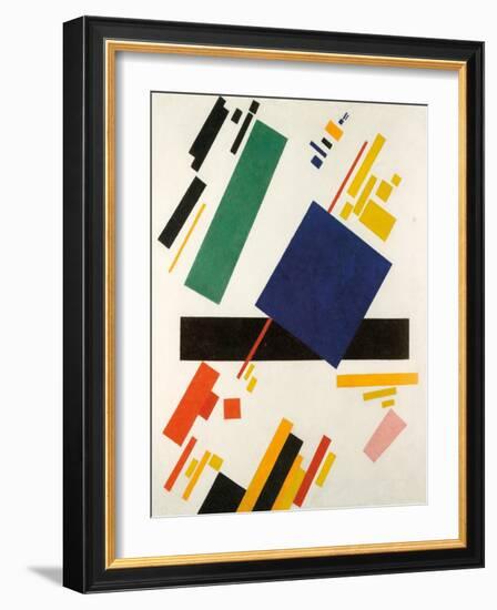 Suprematist Composition, 1916 (Oil on Canvas)-Kazimir Severinovich Malevich-Framed Giclee Print