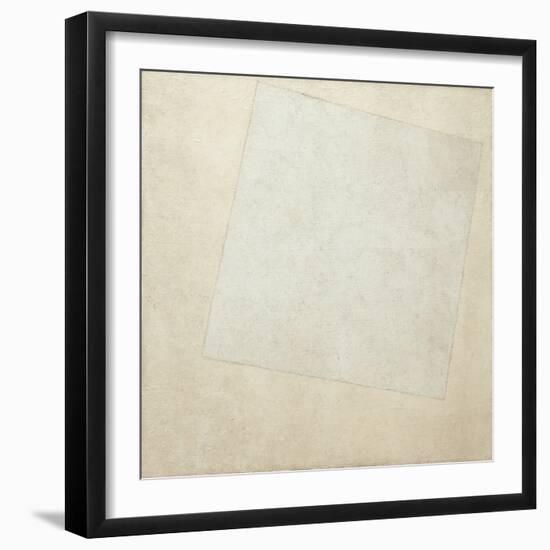 Suprematist Composition: White on White, 1918 (Oil on Canvas)-Kazimir Severinovich Malevich-Framed Giclee Print