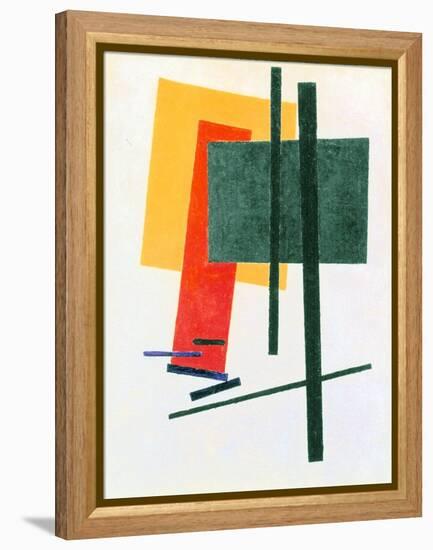 Suprematist Composition (With Yellow, Orange and Green Rectangle) 1915-16 (Oil on Canvas)-Kazimir Severinovich Malevich-Framed Premier Image Canvas