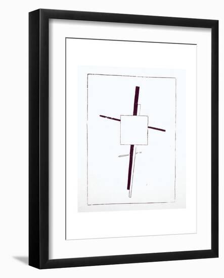 Suprematist Cross, 1920-Kasimir Malevich-Framed Giclee Print