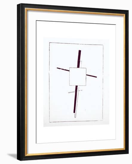 Suprematist Cross, 1920-Kasimir Malevich-Framed Giclee Print