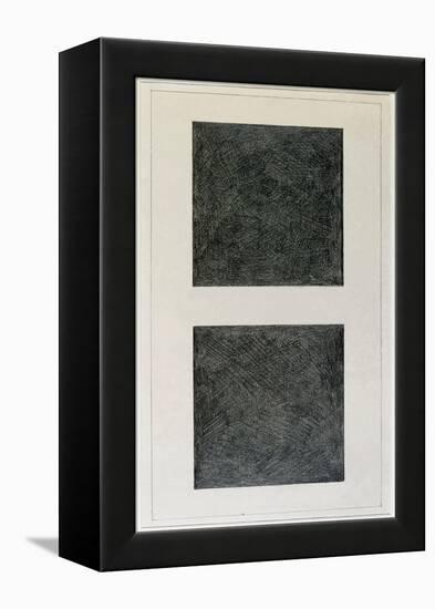 Suprematist Element: Two Squares (Oil on Canvas, 20Th Century)-Kazimir Severinovich Malevich-Framed Premier Image Canvas