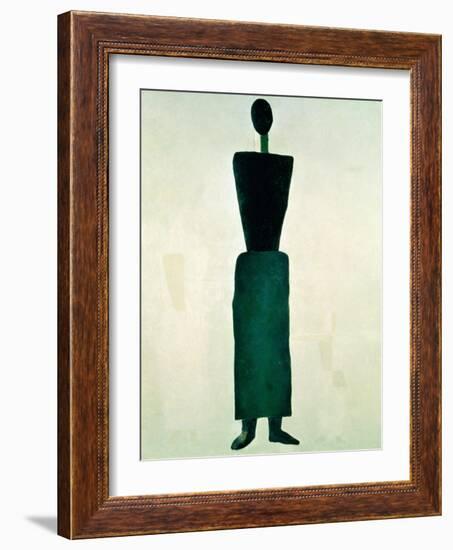 Suprematist Female Figure, 1928-32-Kasimir Malevich-Framed Giclee Print