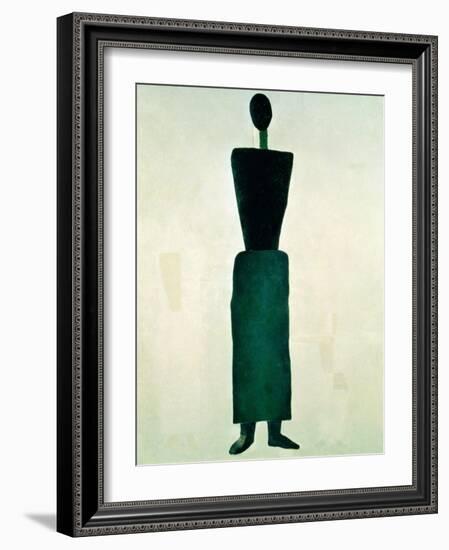 Suprematist Female Figure, 1928-32-Kasimir Malevich-Framed Giclee Print