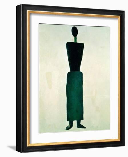 Suprematist Female Figure, 1928-32-Kasimir Malevich-Framed Giclee Print