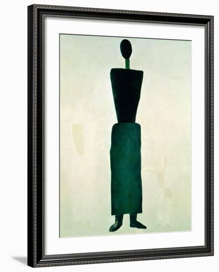 Suprematist Female Figure, 1928-32-Kasimir Malevich-Framed Giclee Print