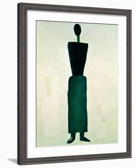 Suprematist Female Figure, 1928-32-Kasimir Malevich-Framed Giclee Print