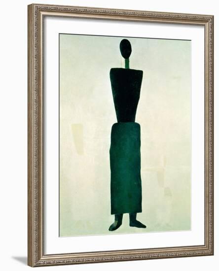 Suprematist Female Figure, 1928-32-Kasimir Malevich-Framed Giclee Print