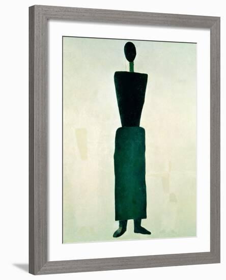 Suprematist Female Figure, 1928-32-Kasimir Malevich-Framed Giclee Print