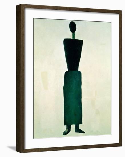 Suprematist Female Figure, 1928-32-Kasimir Malevich-Framed Giclee Print