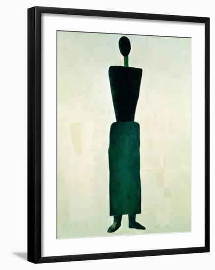 Suprematist Female Figure, 1928-32-Kasimir Malevich-Framed Giclee Print