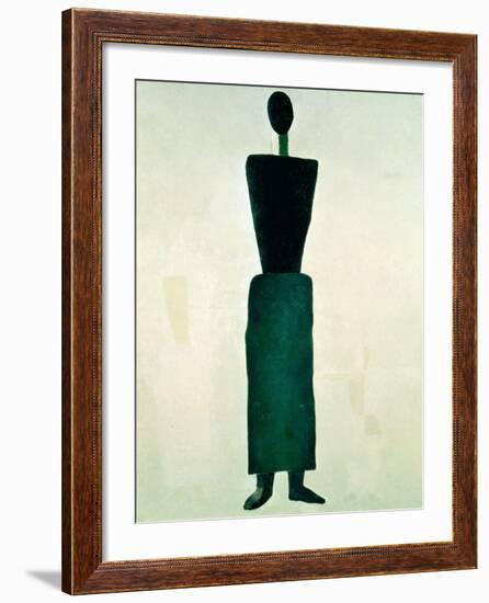 Suprematist Female Figure, 1928-32-Kasimir Malevich-Framed Giclee Print