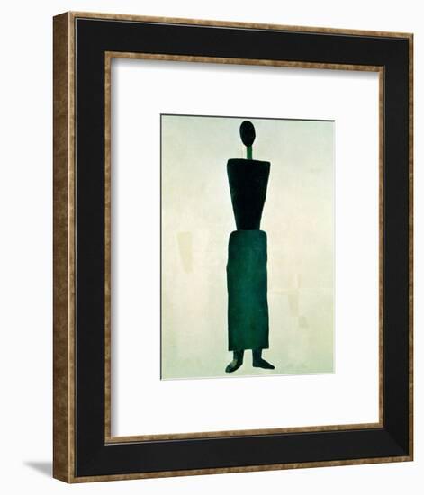 Suprematist Female Figure, 1928-32-Kasimir Malevich-Framed Giclee Print