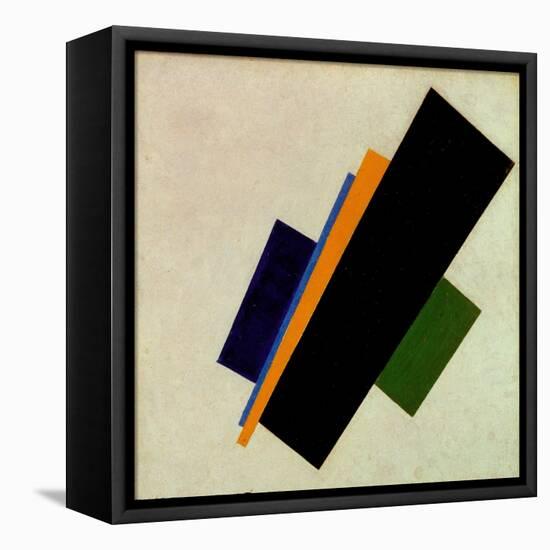 Suprematist Painting, 18Th Construction Painting by Kasimir Malevic (Malevich) Malevich (1878-1935)-Kazimir Severinovich Malevich-Framed Premier Image Canvas