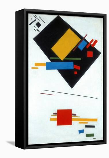 Suprematist Painting (Black Trapezoid and Red Squar), 1915-Kasimir Severinovich Malevich-Framed Premier Image Canvas