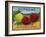 Supreme Apple Label - Washington State-Lantern Press-Framed Art Print