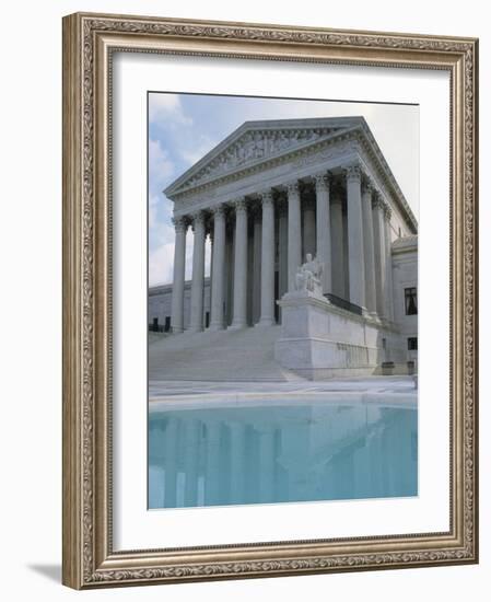 Supreme Court and Pool, Washington DC, USA-Alan Klehr-Framed Photographic Print