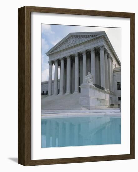 Supreme Court and Pool, Washington DC, USA-Alan Klehr-Framed Photographic Print