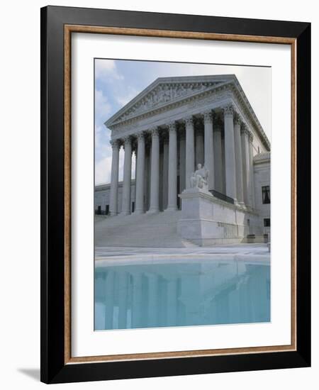 Supreme Court and Pool, Washington DC, USA-Alan Klehr-Framed Photographic Print