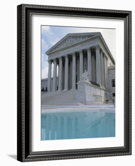 Supreme Court and Pool, Washington DC, USA-Alan Klehr-Framed Photographic Print