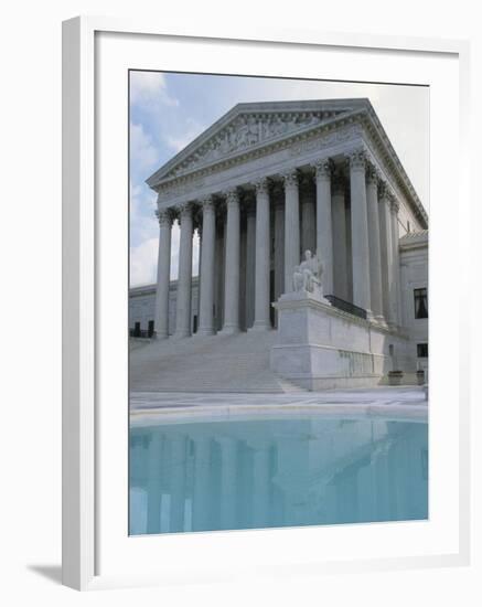 Supreme Court and Pool, Washington DC, USA-Alan Klehr-Framed Photographic Print