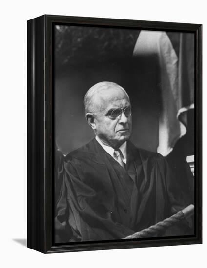 Supreme Court Justice Felix Frankfurter Attending Commencement Ceremony at William and Mary College-null-Framed Premier Image Canvas