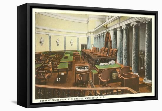 Supreme Court Room, Washington D.C.-null-Framed Stretched Canvas