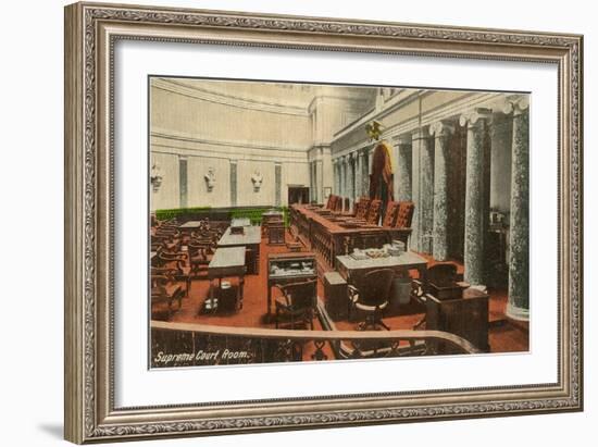 Supreme Court Room, Washington D.C.-null-Framed Art Print