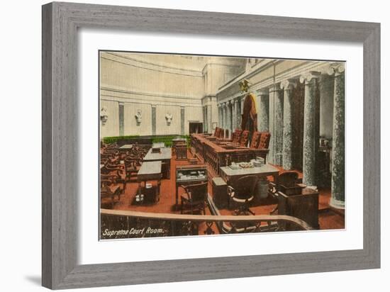 Supreme Court Room, Washington D.C.-null-Framed Art Print