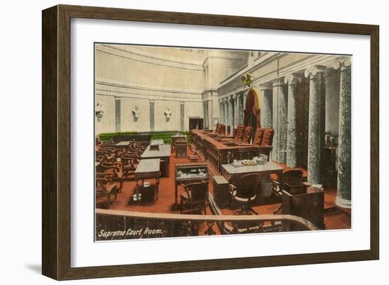 Supreme Court Room, Washington D.C.-null-Framed Art Print