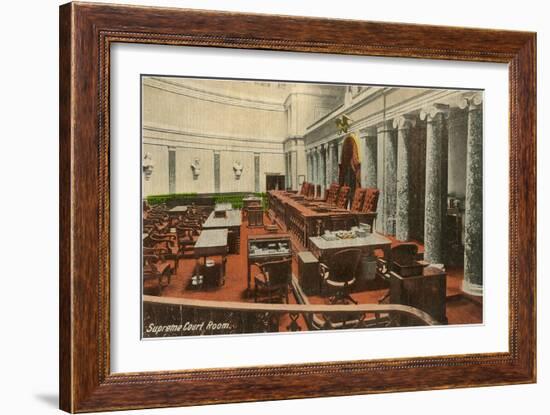 Supreme Court Room, Washington D.C.-null-Framed Art Print