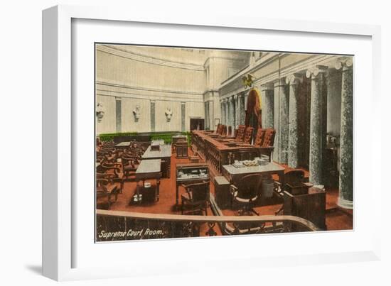 Supreme Court Room, Washington D.C.-null-Framed Art Print