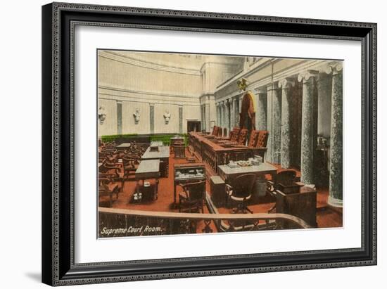 Supreme Court Room, Washington D.C.-null-Framed Art Print