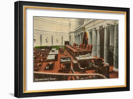 Supreme Court Room, Washington D.C.-null-Framed Art Print