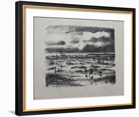 Sur la Côte Normande-Gaston Sebire-Framed Collectable Print