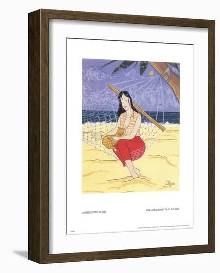 Sur La Plage-Jose-Luis Quijano-Framed Collectable Print