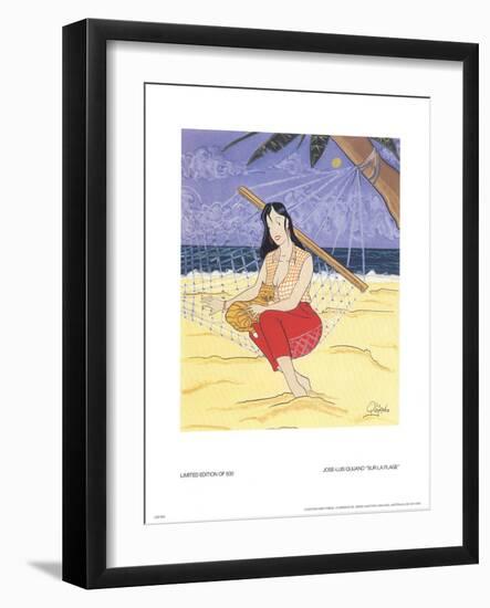 Sur La Plage-Jose-Luis Quijano-Framed Collectable Print