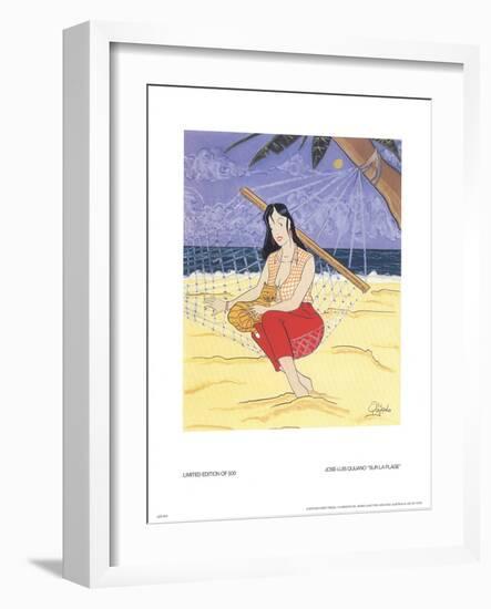 Sur La Plage-Jose-Luis Quijano-Framed Collectable Print